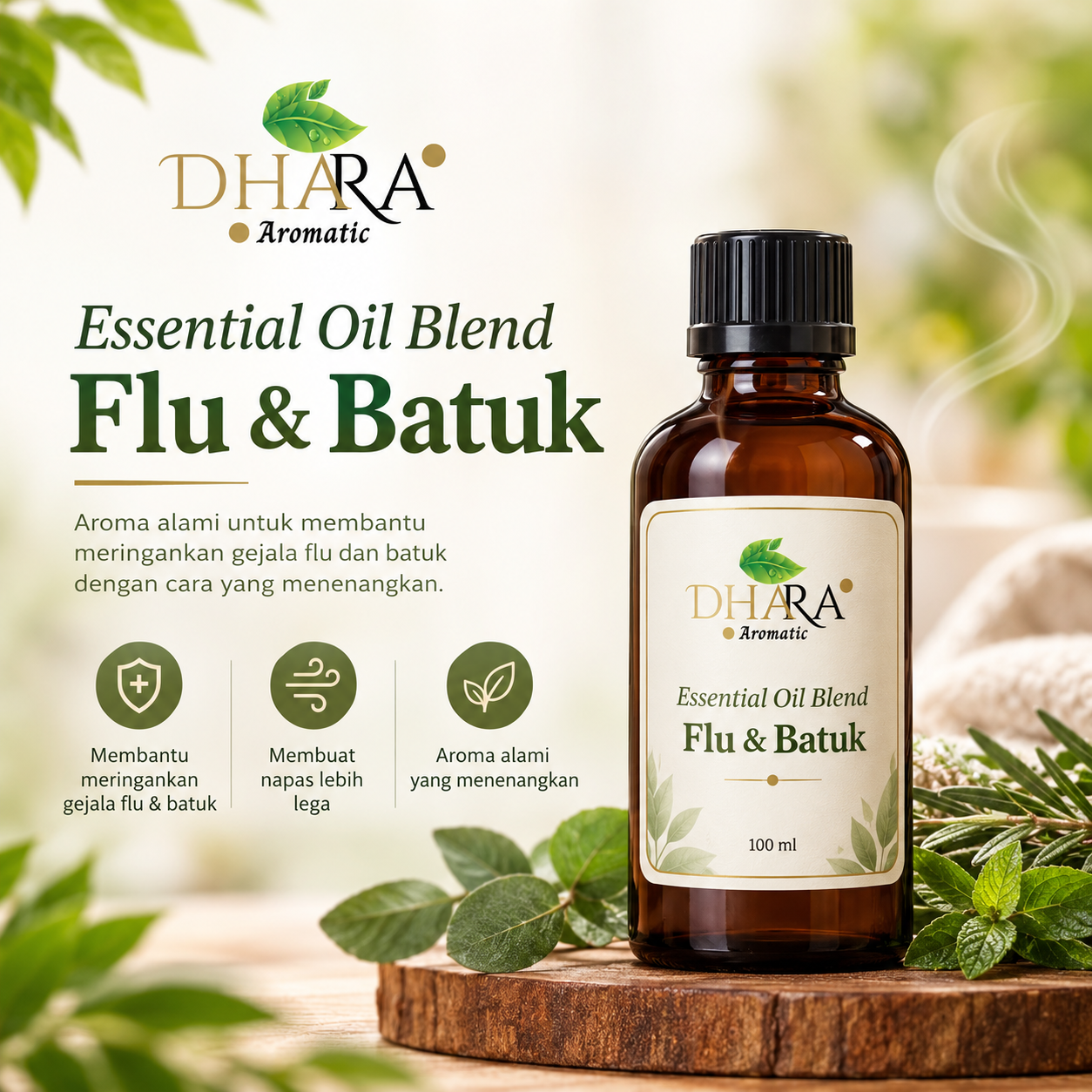 Essential oil, aromatherapy, flu dan batuk